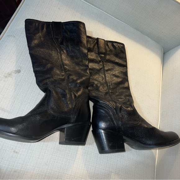 Durango DRD0072 Women’s 7.5M 14” Black Leather Western Boots - Picture 2 of 5